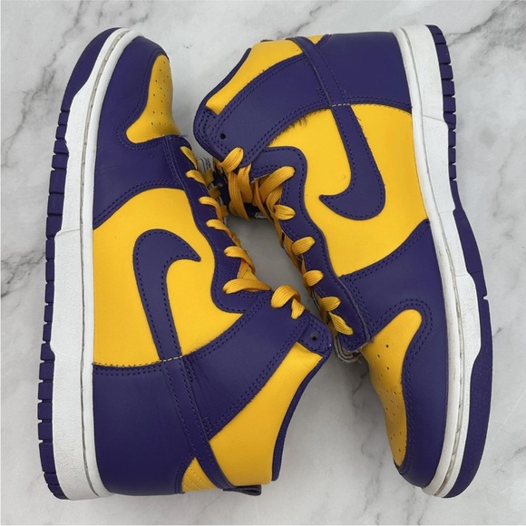 Nike Dunk High Retro Court Purple Violet Court Shoes Mens 9.5 Lakers Sneakers main image 13